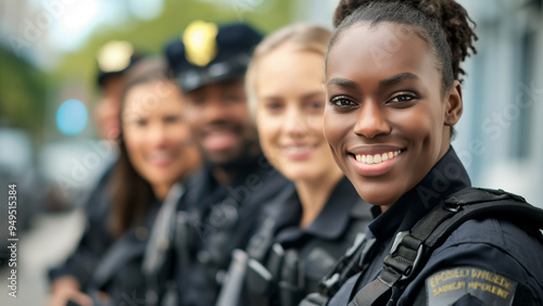 Diverse police officers