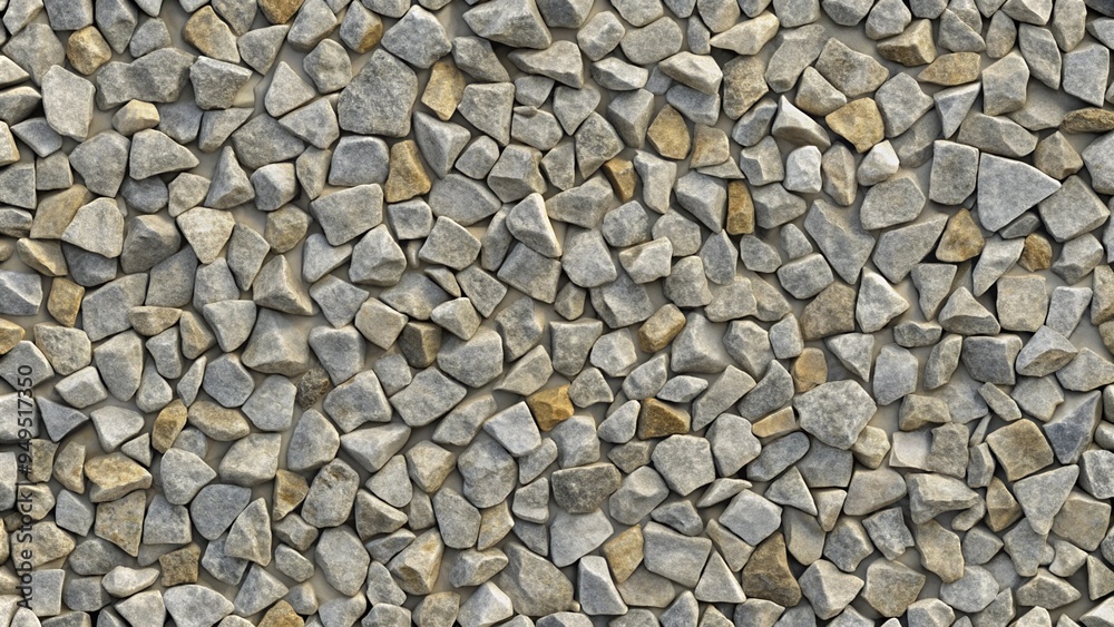 Angular Grey Stone Chips in Irregular Arrangement for Textured Background Angular Grey Stone Chips in Irregular Arrangement for Textured Background