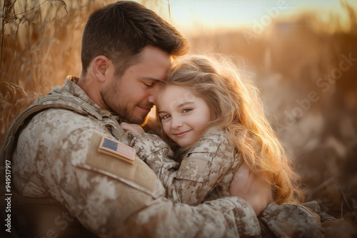 American Soldier Family