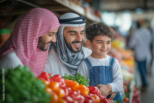 Arab Family Shopping