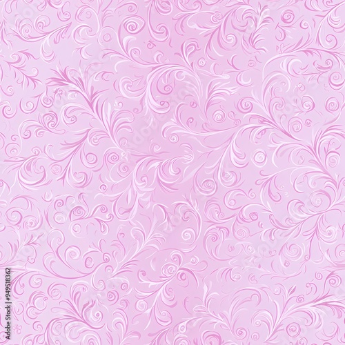 Delicate pink floral swirl pattern on a soft background.