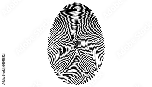 Vector fingerprints Transparent background.