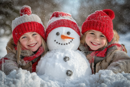 Family Building Snowman