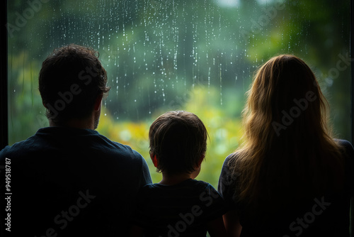 Family Facing Away