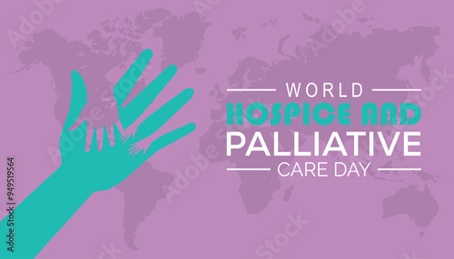 World Hospice and Palliative Care Day is observed every year on October. Medical Healthcare Awareness concept. background, placard, banner template Vector illustration design.