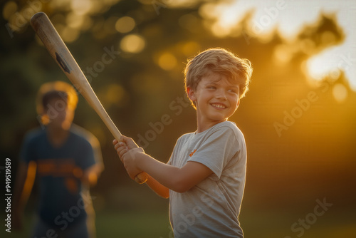 Family Plays Baseball