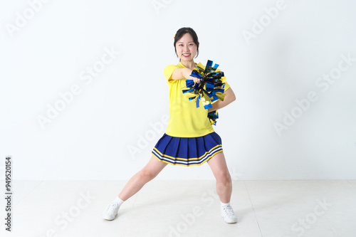 笑顔のチアガール