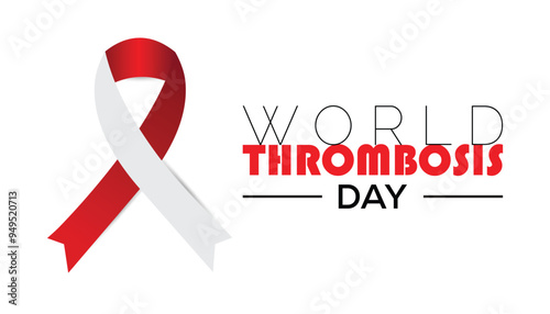 World Thrombosis Day is observed every year on October. Medical Healthcare Awareness concept. background, placard, banner template Vector illustration design.