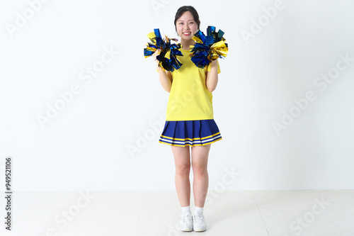 笑顔のチアガール