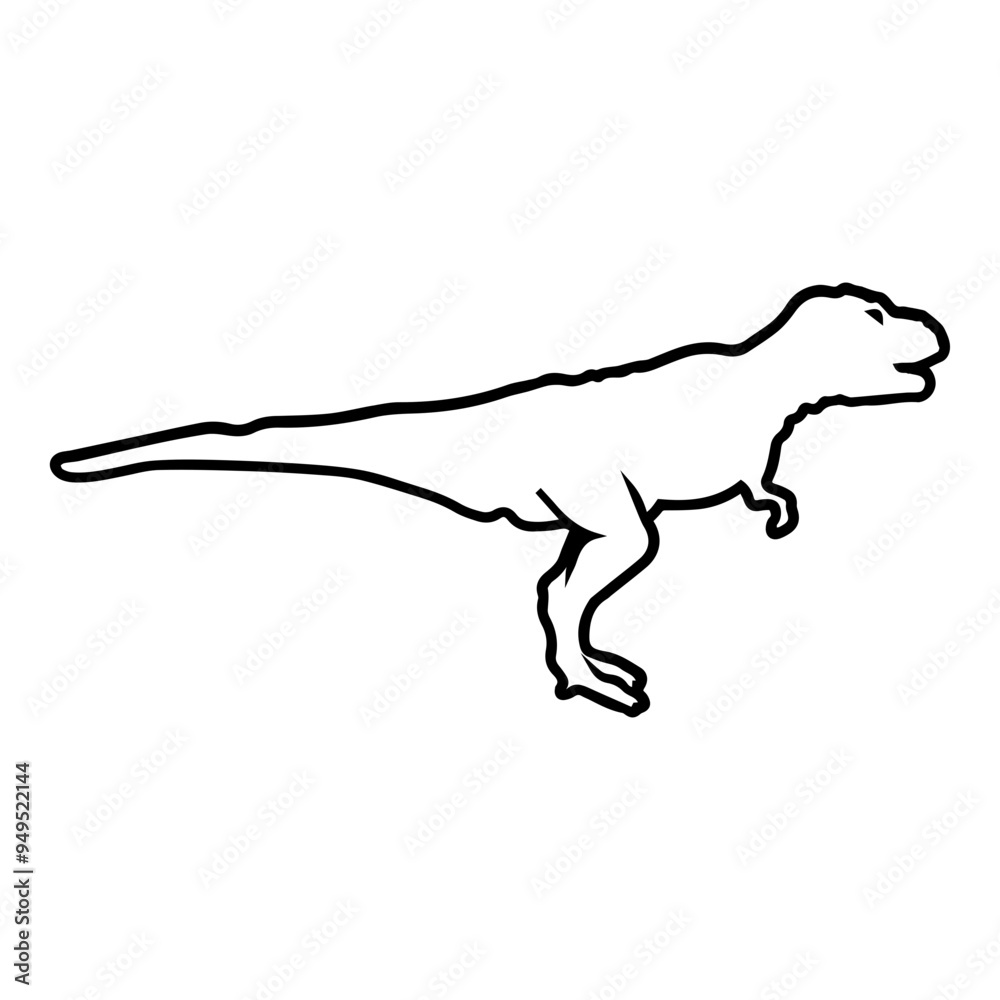 Baby T-rex Outline Baby T-rex Outline