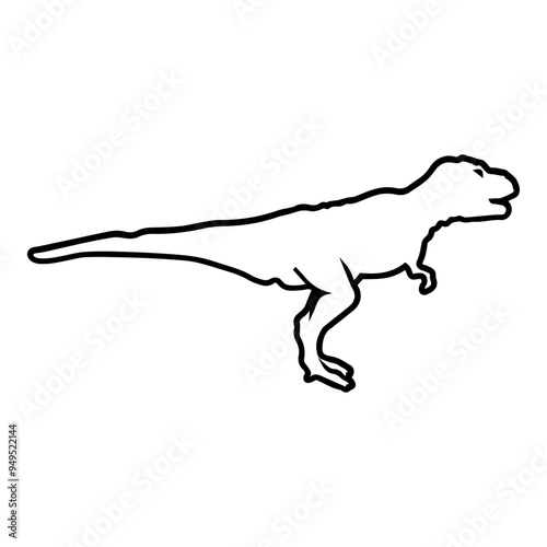 Baby T-rex Outline