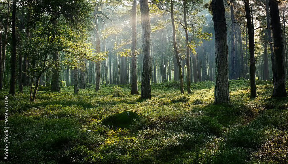 Obraz premium Forest image material. Forest background material.