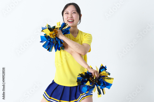 笑顔のチアガール