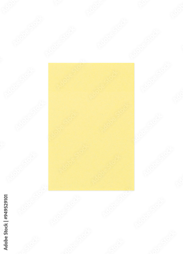 Rectangular sticky note with shadow. yellow color Rectangular sticky note with shadow. yellow color