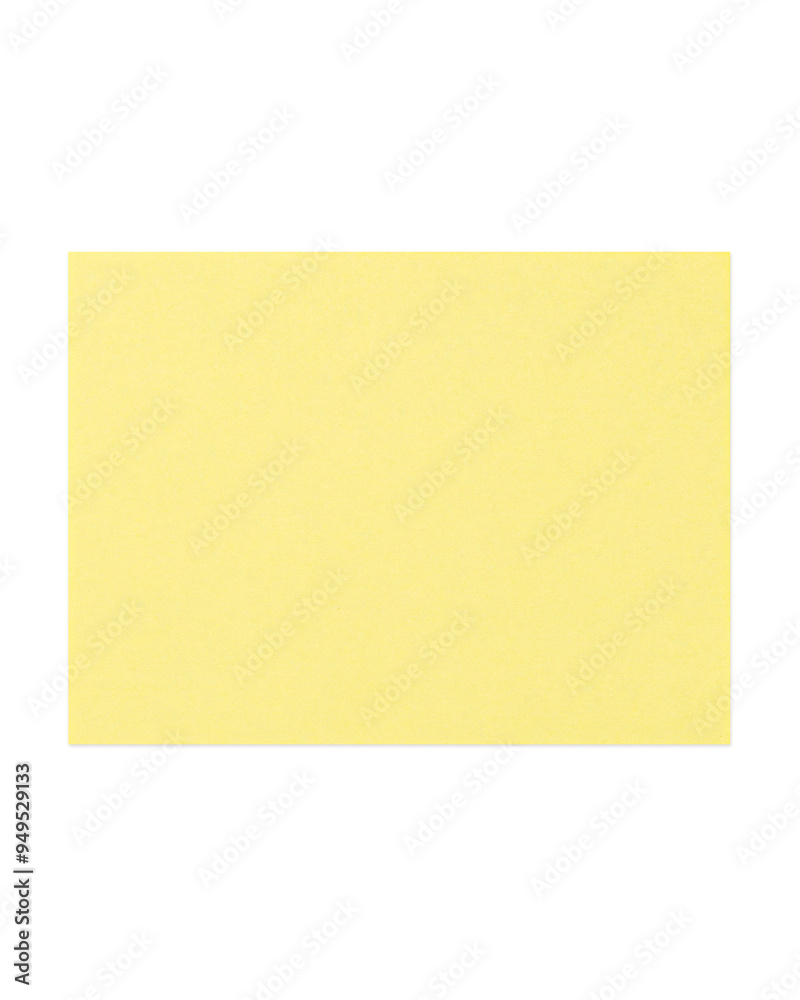 Rectangular sticky note with shadow. yellow color Rectangular sticky note with shadow. yellow color