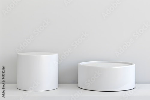 Elegant White Product Display