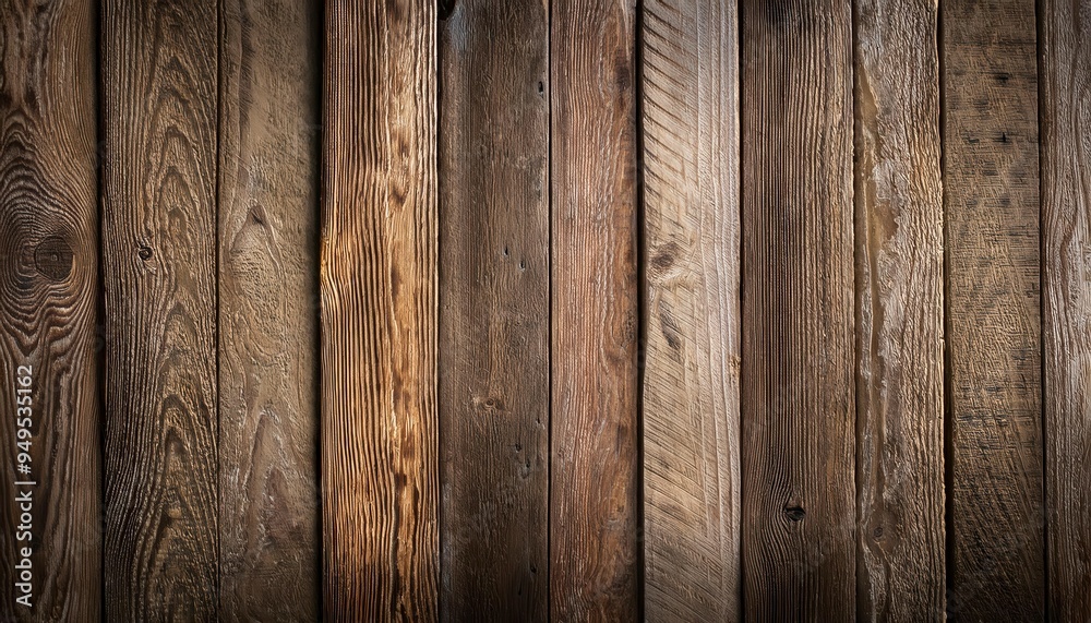 Naklejka premium Wooden texture background for design. Generated image