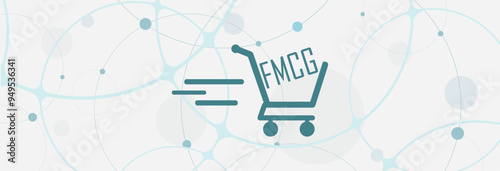 Fast Moving Consumer Goods text on white background	