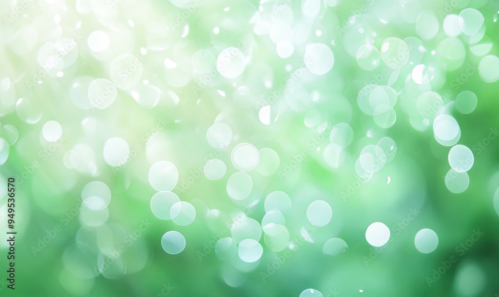 Fototapeta premium A green background with many small circles