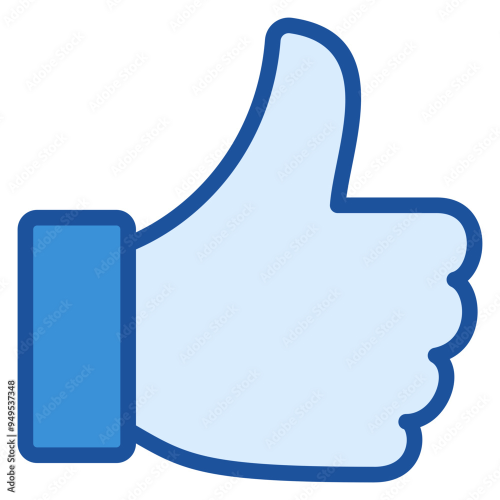 Obraz premium Like Blue Icon
