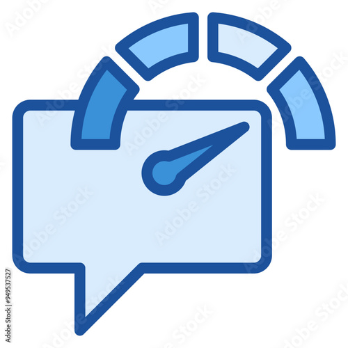 Gauge Blue Icon
