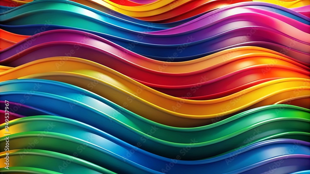 Vibrant abstract waves of modernity in bold geometric shapes and vibrant colors Vibrant abstract waves of modernity in bold geometric shapes and vibrant colors