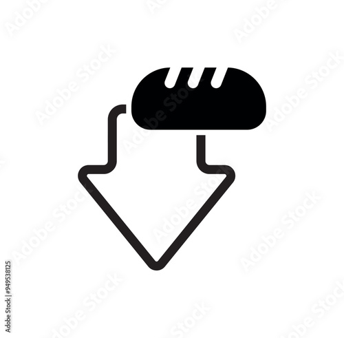 Fotografie LOW CARB icon on white background