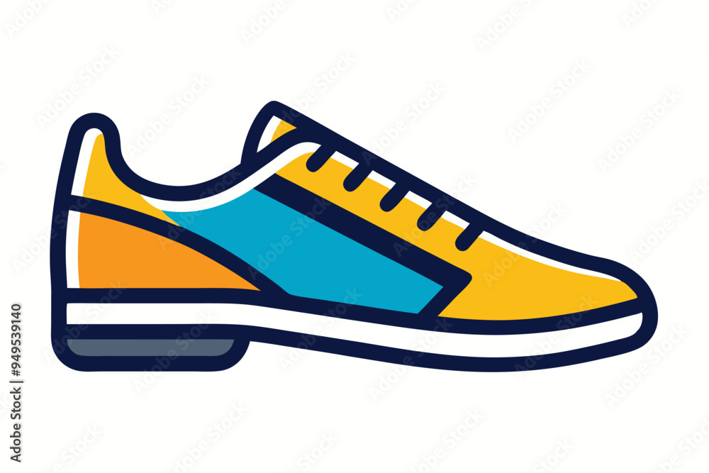 unique shoes and  boots icon vector illustration 