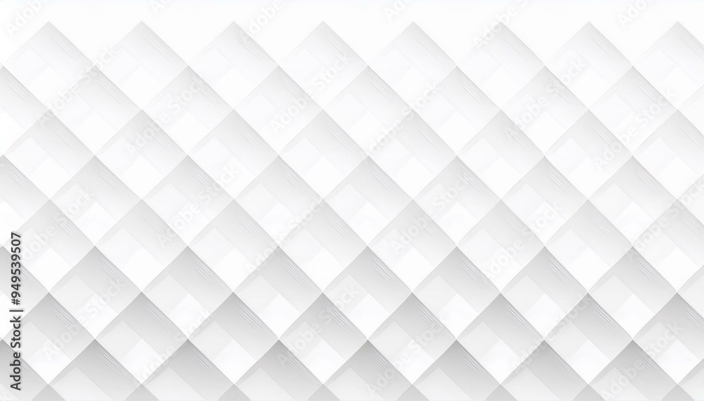 Abstract. Embossed geometric square white background, light and shadow.Abstract white grey paper square background. Minimal white and gray 3d geometric square pattern design.