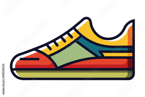 unique shoes and  boots icon vector illustration 