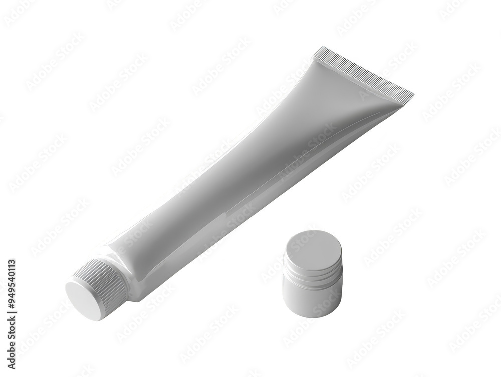 White Plastic Tube and Jar Mockup on Colorful Pixel Pattern Background White Plastic Tube and Jar Mockup on Colorful Pixel Pattern Background