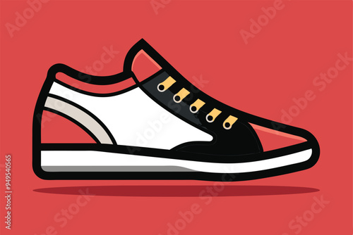 unique shoes and  boots icon vector illustration 