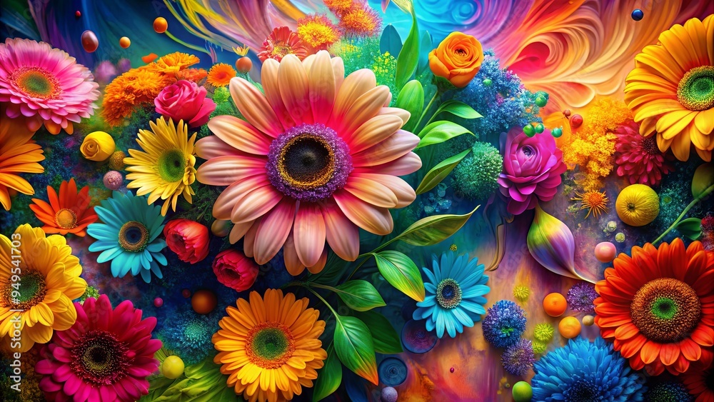 A vibrant floral image symbolizing toxic vitality and distorted perceptions