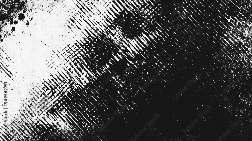 Distressed Weaving Fabric Texture, Abstract Halftone Illustration for Grunge Background with Depth Effect, Isolated in Black on White Distressed Weaving Fabric Texture, Abstract Halftone Illustration for Grunge Background with Depth Effect, Isolated in Black on White