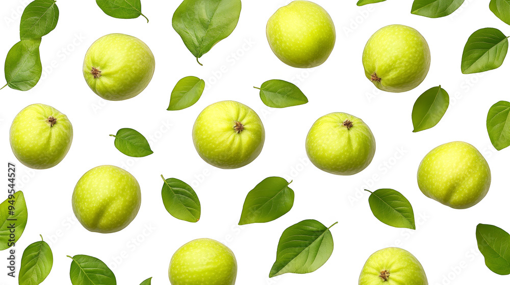 Green Apple Leaves Glitch Pattern Seamless Design Green Apple Leaves Glitch Pattern Seamless Design