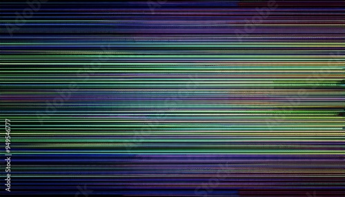 Retro TV Vibes: Glitch Art with Scan Line Texture 