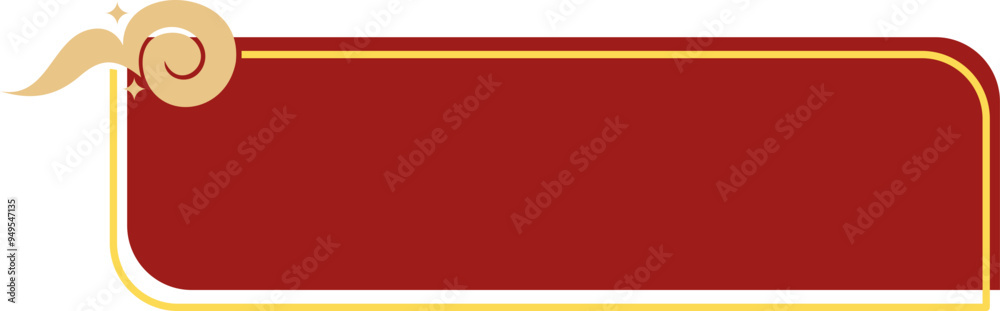 Obraz premium Text Box With Chinese Cloud