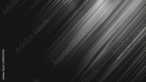 Abstract Diagonal Lines in Gray and Black