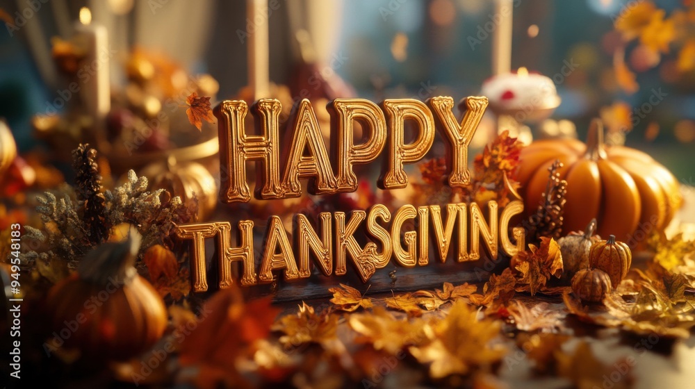 Celebrate Thanksgiving: A Festive Autumn Table Setting with Pumpkins and Fall Foliage Celebrate Thanksgiving: A Festive Autumn Table Setting with Pumpkins and Fall Foliage