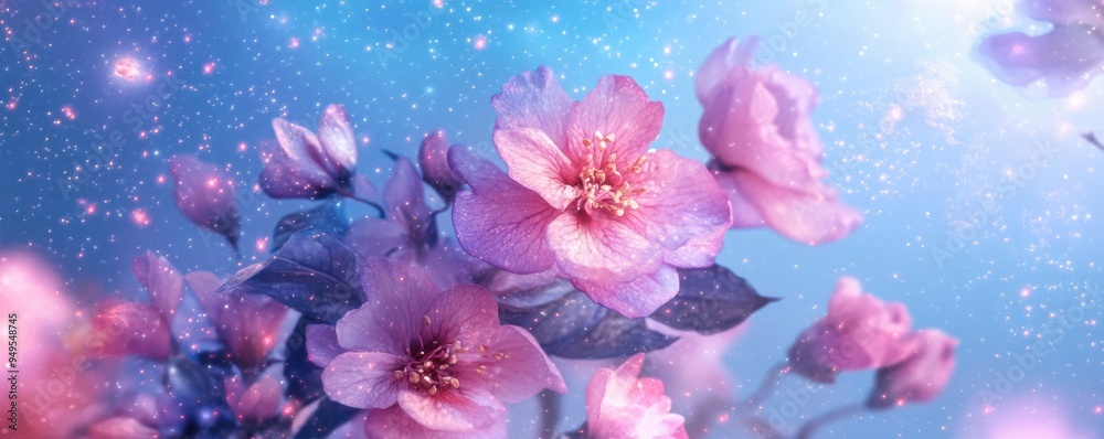 a celestial garden where stars bloom like flowers, creating a scene of cosmic beauty. a celestial garden where stars bloom like flowers, creating a scene of cosmic beauty.