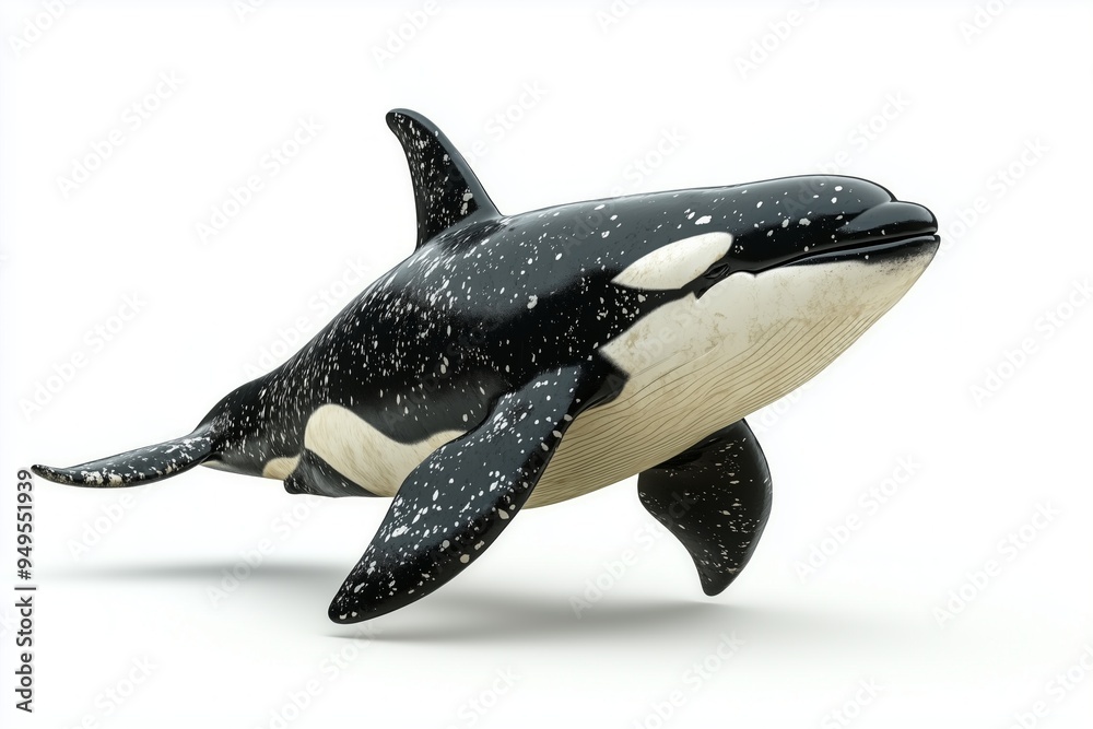 Obraz premium killer whale isolated on white background