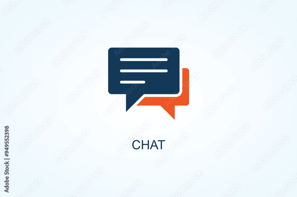 Chat Vector Or Logo Sign Symbol Illustration Chat Vector Or Logo Sign Symbol Illustration