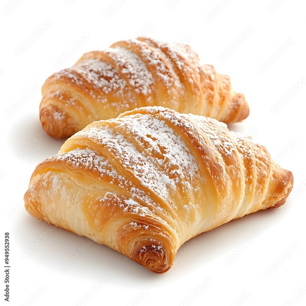 Closeup of Freshly Baked Flaky Italian Sfogliatella Pastry on White Background Closeup of Freshly Baked Flaky Italian Sfogliatella Pastry on White Background