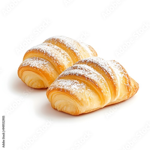 Wallpaper Mural Perfect Flaky Italian Sfogliatella Pastry on White Background Torontodigital.ca