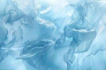 Soft blue and white waves creating an abstract background, Soft gradients of baby blue evoking a sense of peace