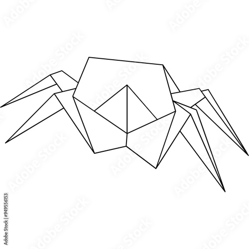 Origami Crab Icon