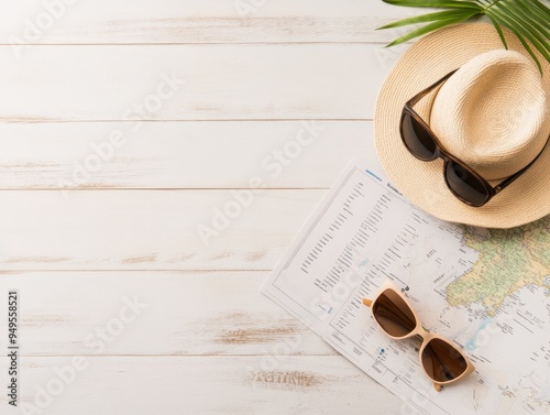 A family looking over a cruise itinerary, with maps and ship brochures on the table