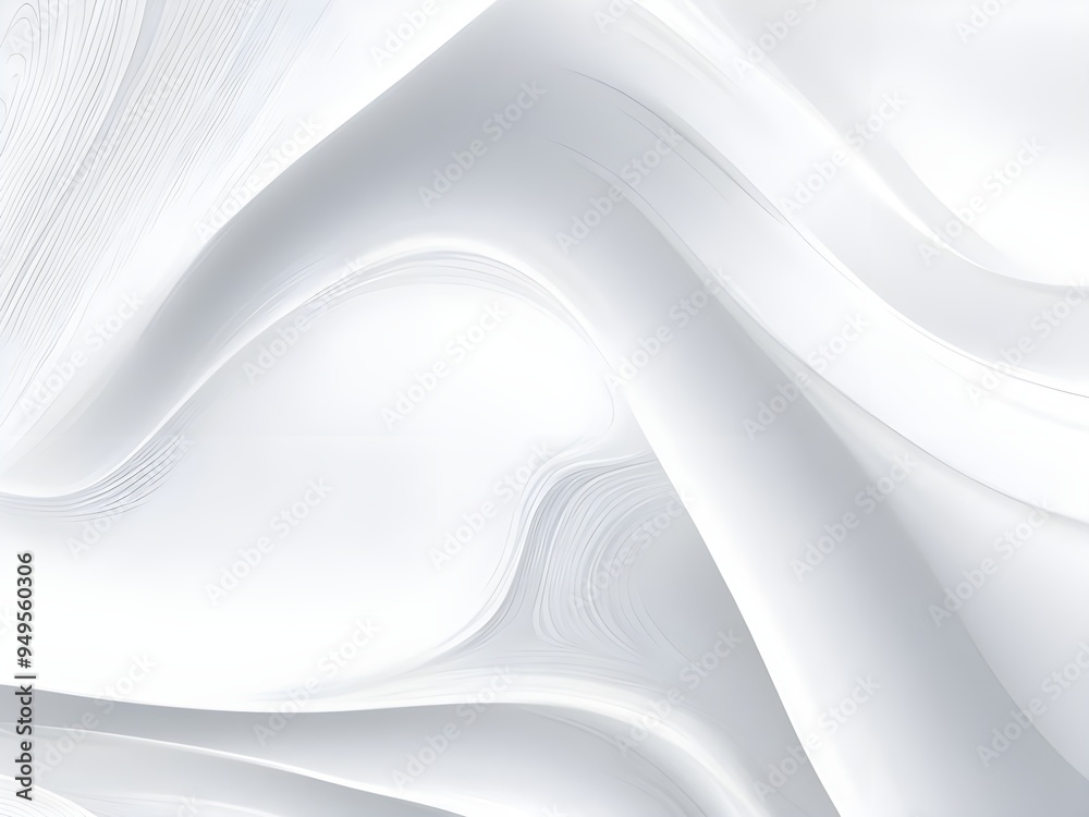 Obraz premium Abstract white wave overlay background