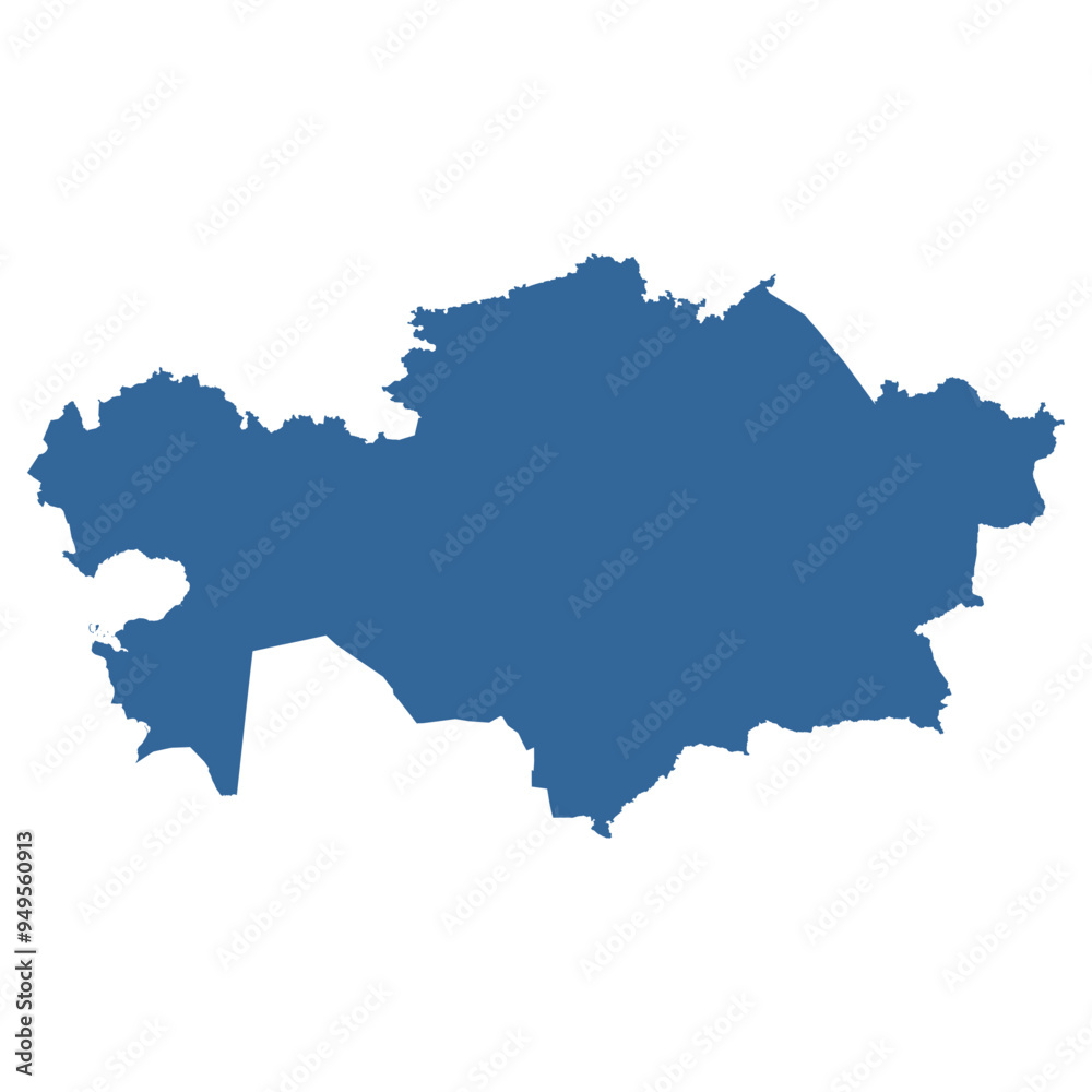 Vector outline map of Kazakhstan Vector outline map of Kazakhstan