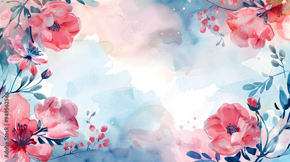 Mothers Day Frame white Background watercolor Mothers Day Frame white Background watercolor
